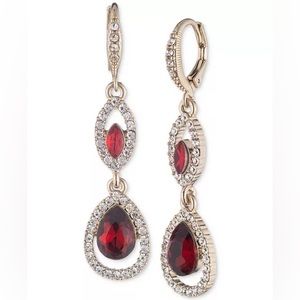 Givenchy Pavé Crystal Orb Double Drop Earrings